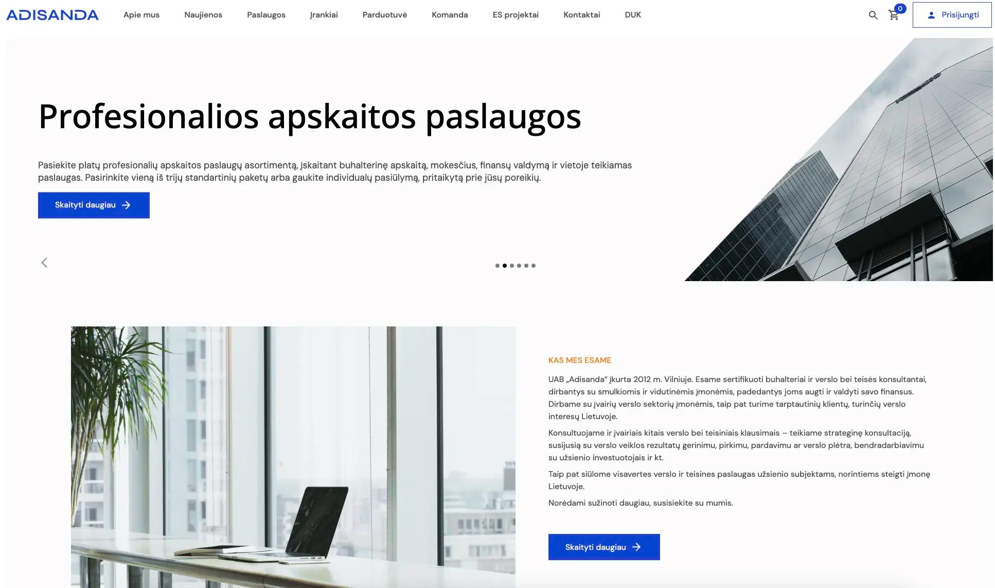 Adisanda internetinė svetainė