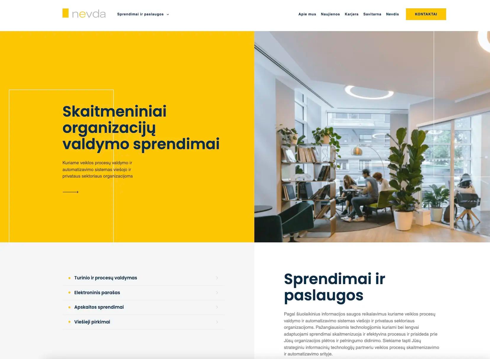 Nevda internetinė svetainė